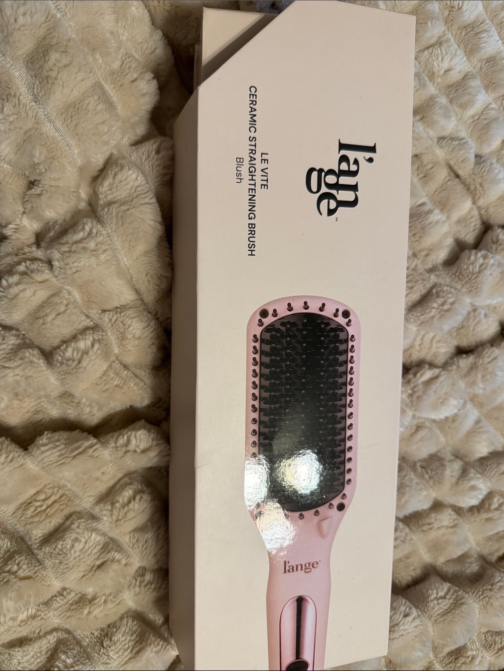 Lange Ceramic Straightening Brush in Pink